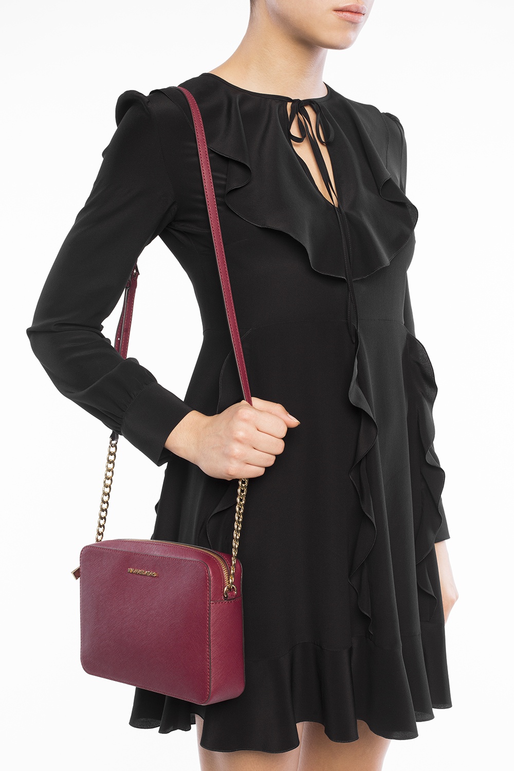 Michael kors clearance jet set maroon